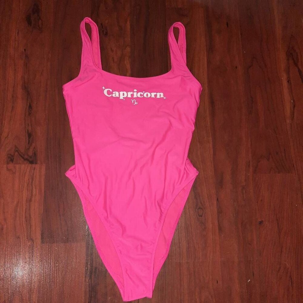 Aerie Capricorn Hot Pink Swim Suit New With Tags